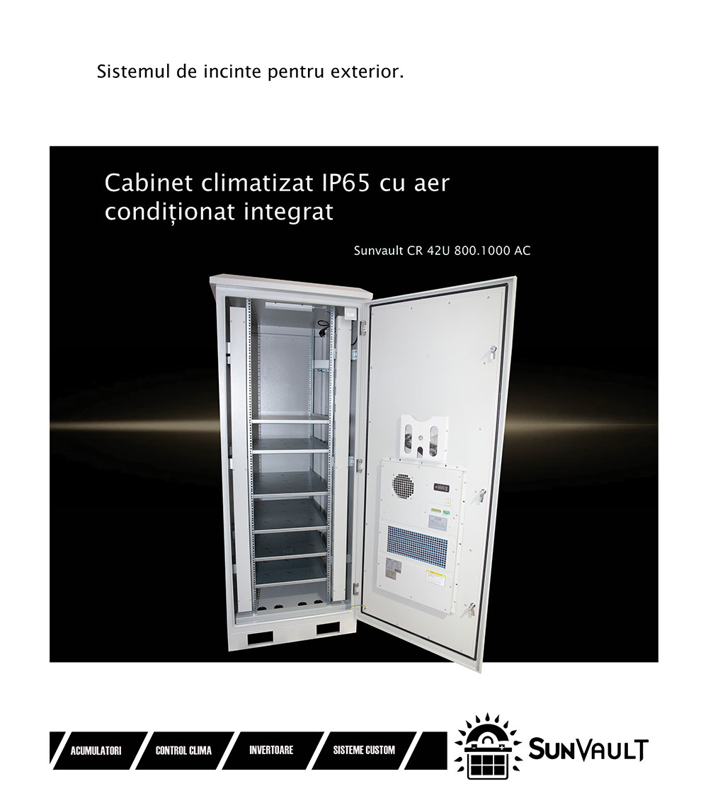Cabinet climatizat IP65 cu aer condiționat integrat